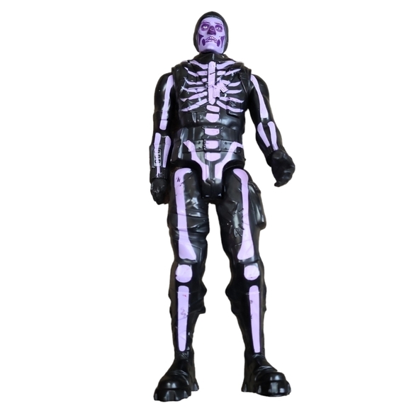 Jazwares Fortnite Skull Trooper Black Purple Skeleton Action Figure Epic Games - Picture 1 of 3